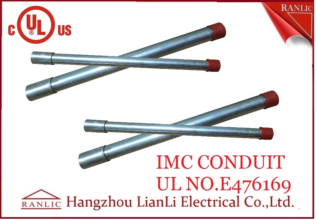 White Thin Wall Steel IMC Electrical Conduit Galvanized 1-1/2 inch 1-1/4 inch->